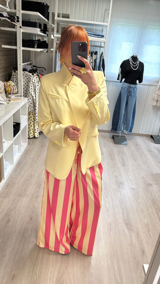 Blazer structuré jaune