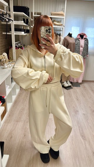 Ensemble sweat/jogging jaune