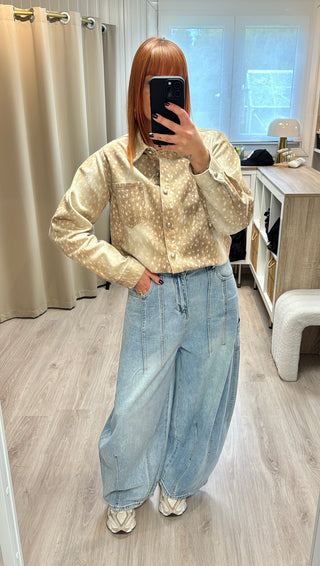 Jean barrel loose